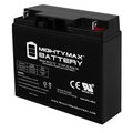 Mighty Max Battery 12V 22AH SLA Battery Replacement for Raion Power RG12220FP MAX3934725